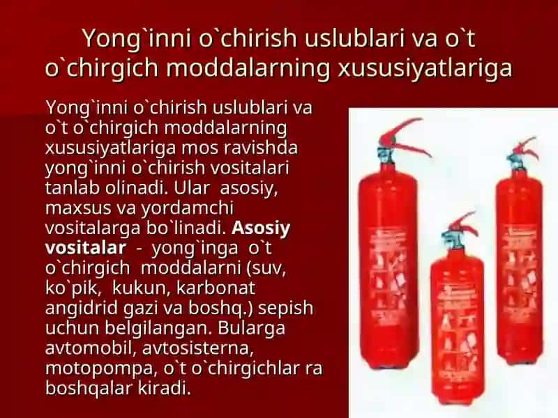 Yong’indan himoyalanishning zamonaviytexnikvositalari 2