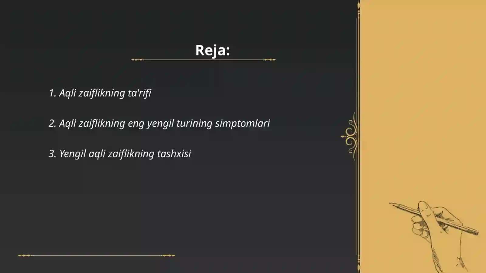 Aqli zaiflikning eng yengil turi 2
