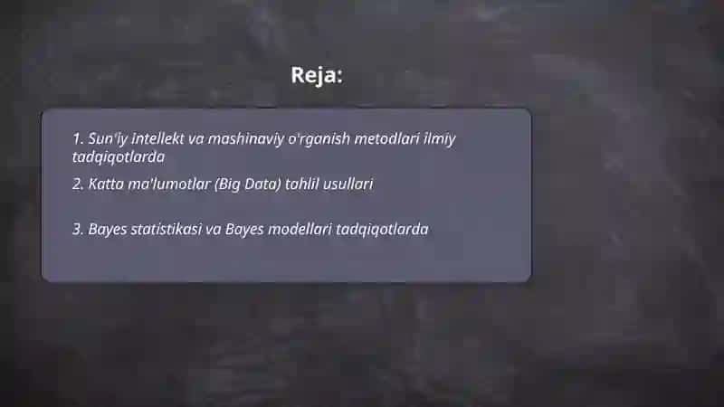 Ilmiy tadqiqotning zamonaviy usullari 2