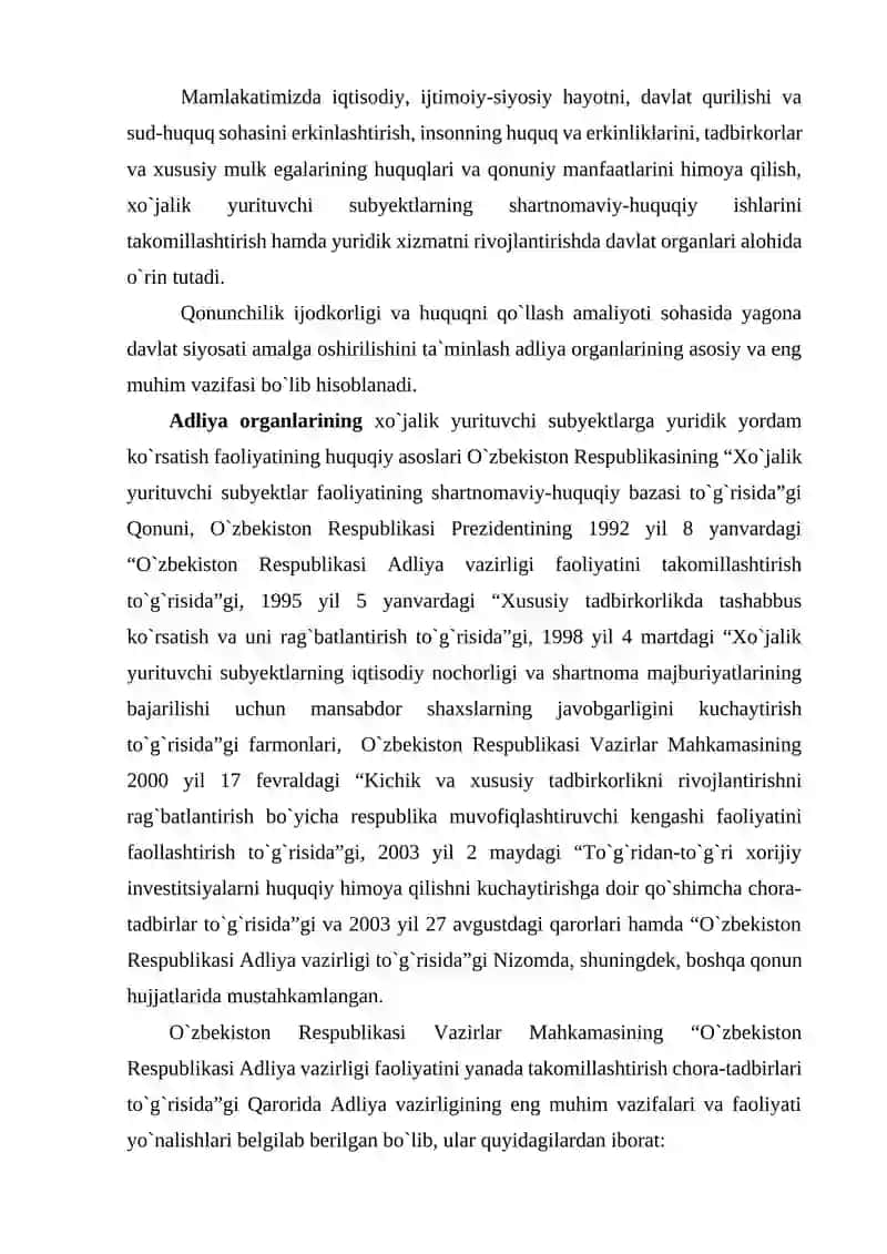Xo'jalik yurituvchi subyektlar huquqiy asoslari 2