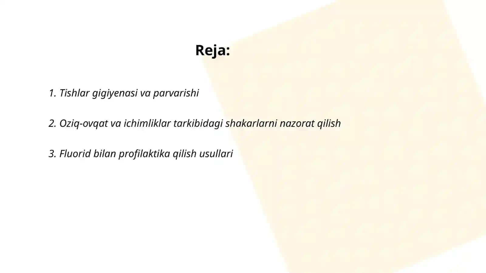 Stomatologik kasalliklar profliktikasi usullari 2