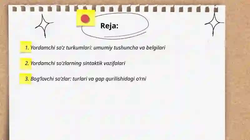Yordamchi so’z turkumlari 2