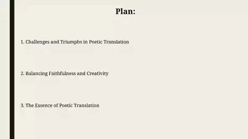 Challenges and Triumphs in Poetic Translation 2