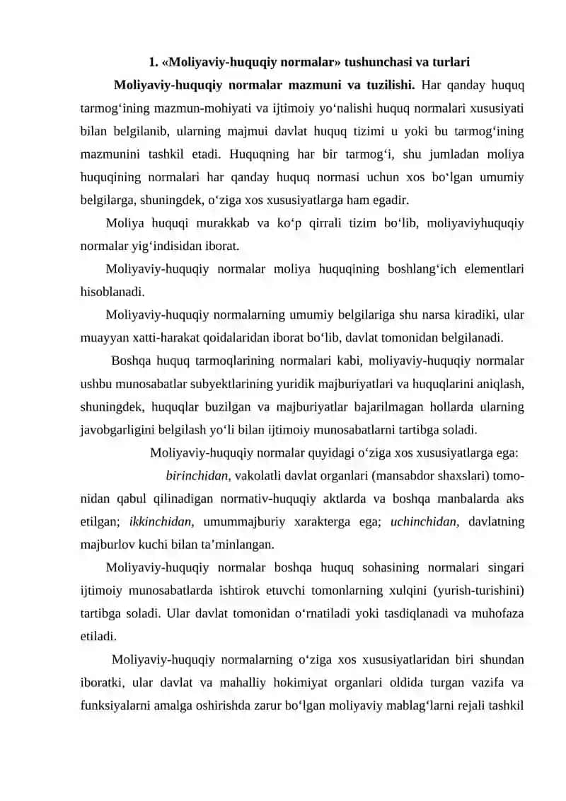 Moliyaviy Huquqiy Javobgarlik Tushunchasi Belgilari va Ahmiyati 2