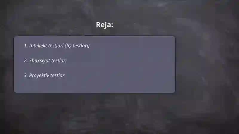 Psixologik test turlari 2