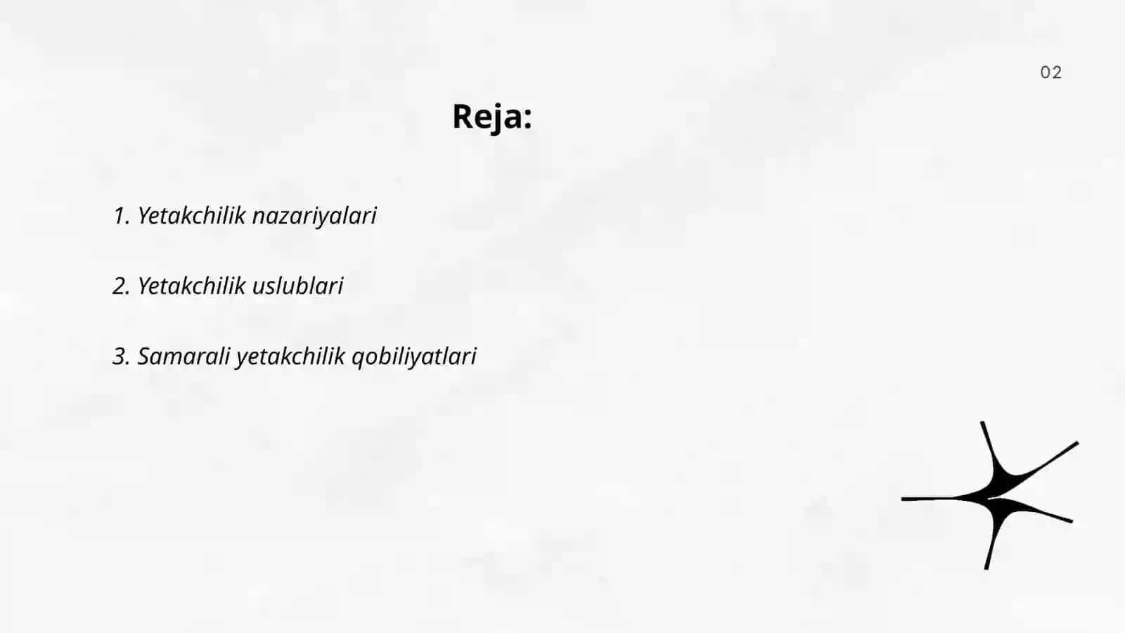 Yetakchilik va jamoani boshqarish 2