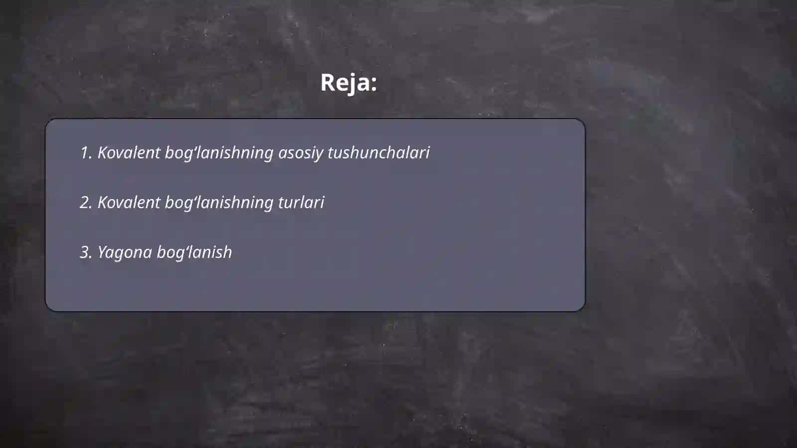 Kovalent bogʻlanishning turlari va Atom orbitallar metodi.Gibritlanish va uning turlari 2