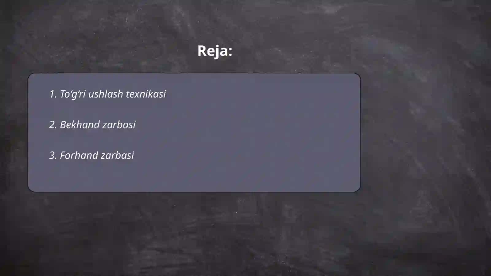 Badminton oʻyin texnikasi tavsifi va boʻlimlari 2
