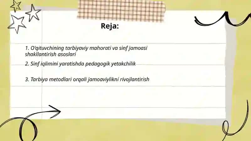 O'qituvchi Tarbiyachilik Mahorati 2