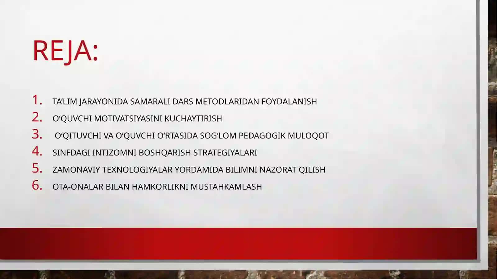 Ta’lim jarayonida samarali dars metodlaridan foydalanish 2