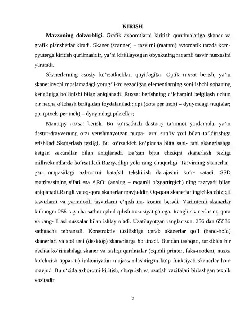 Grafik axborotlarni kiritishning maxsus vositalaridan foydanalishining ahamiyatli tomonlari 2