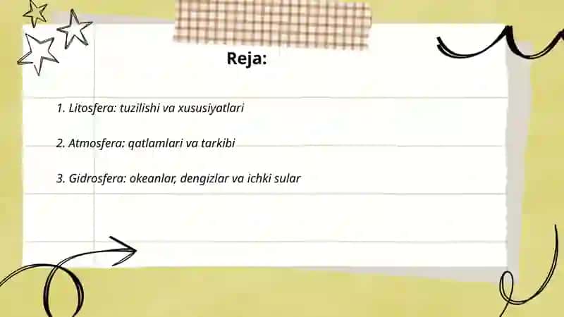 Yerning geografik qobiqlari 2