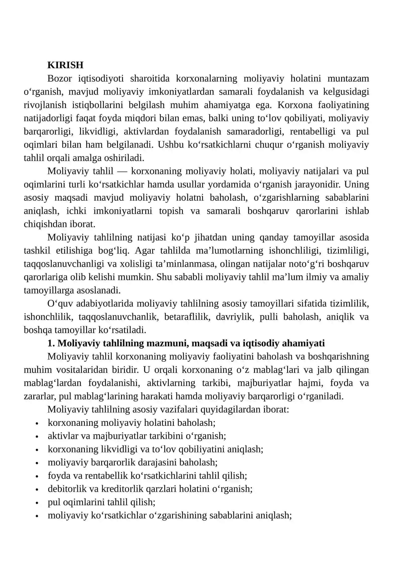 MOLIYAVIY TAHLILNING ASOSIY TAMOYILLARI 2