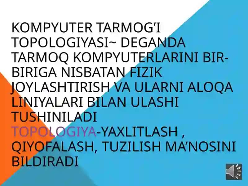 Kompyuter tarmoqlarining topologiyalari 2