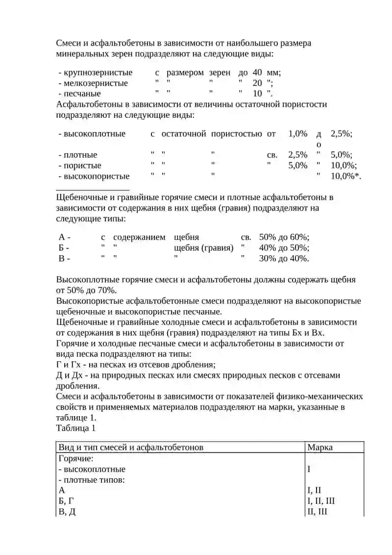 Технические условия на производство дорожно-строительных материалов 2