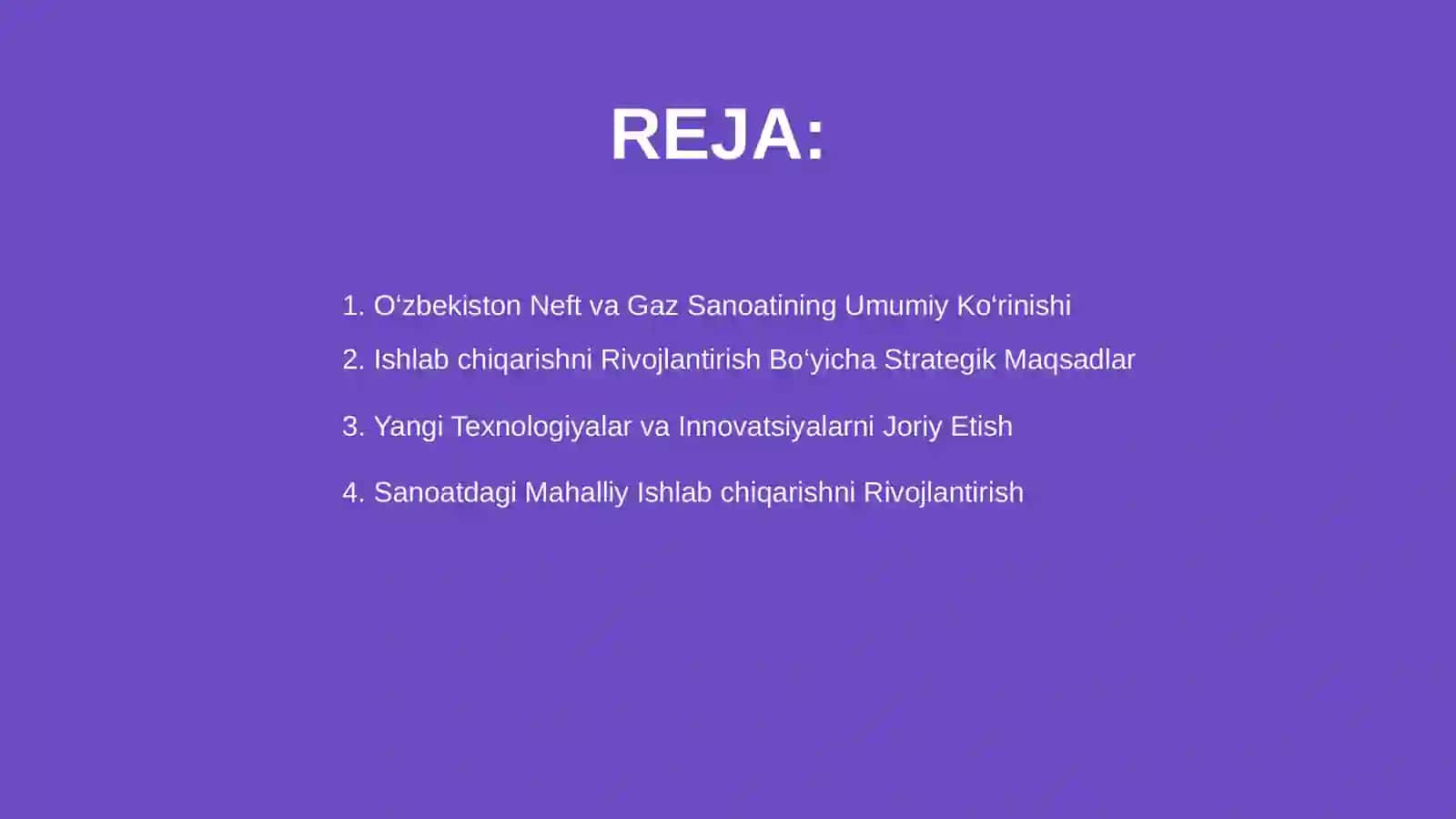 O‘zbekiston Neft va Gaz Sanoatining Umumiy Ko‘rinishi 2