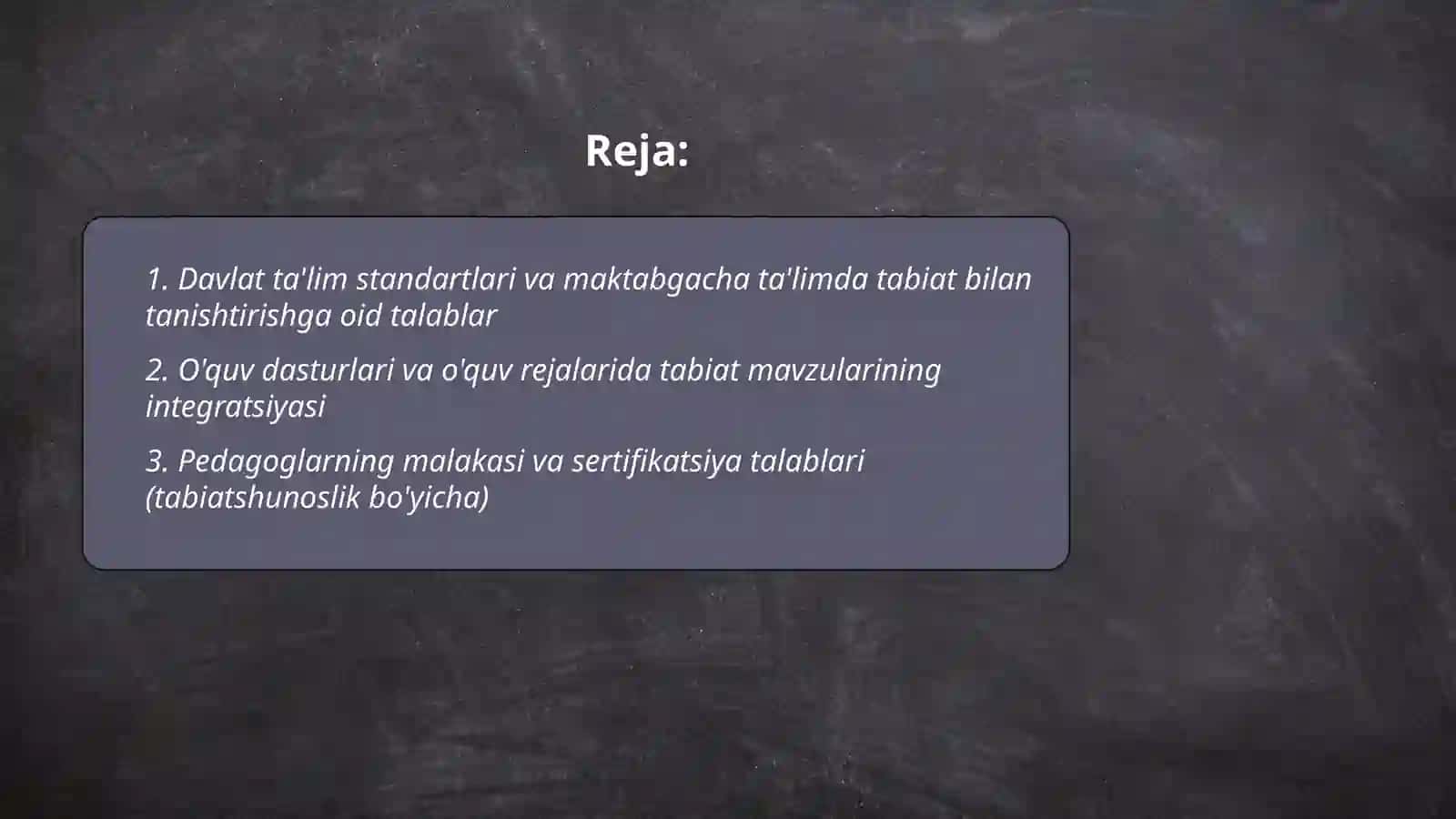 Maktabgacha yoshdagi bolalarni tabiat bilan tanishtirish bo'yicha davlat talablari 2