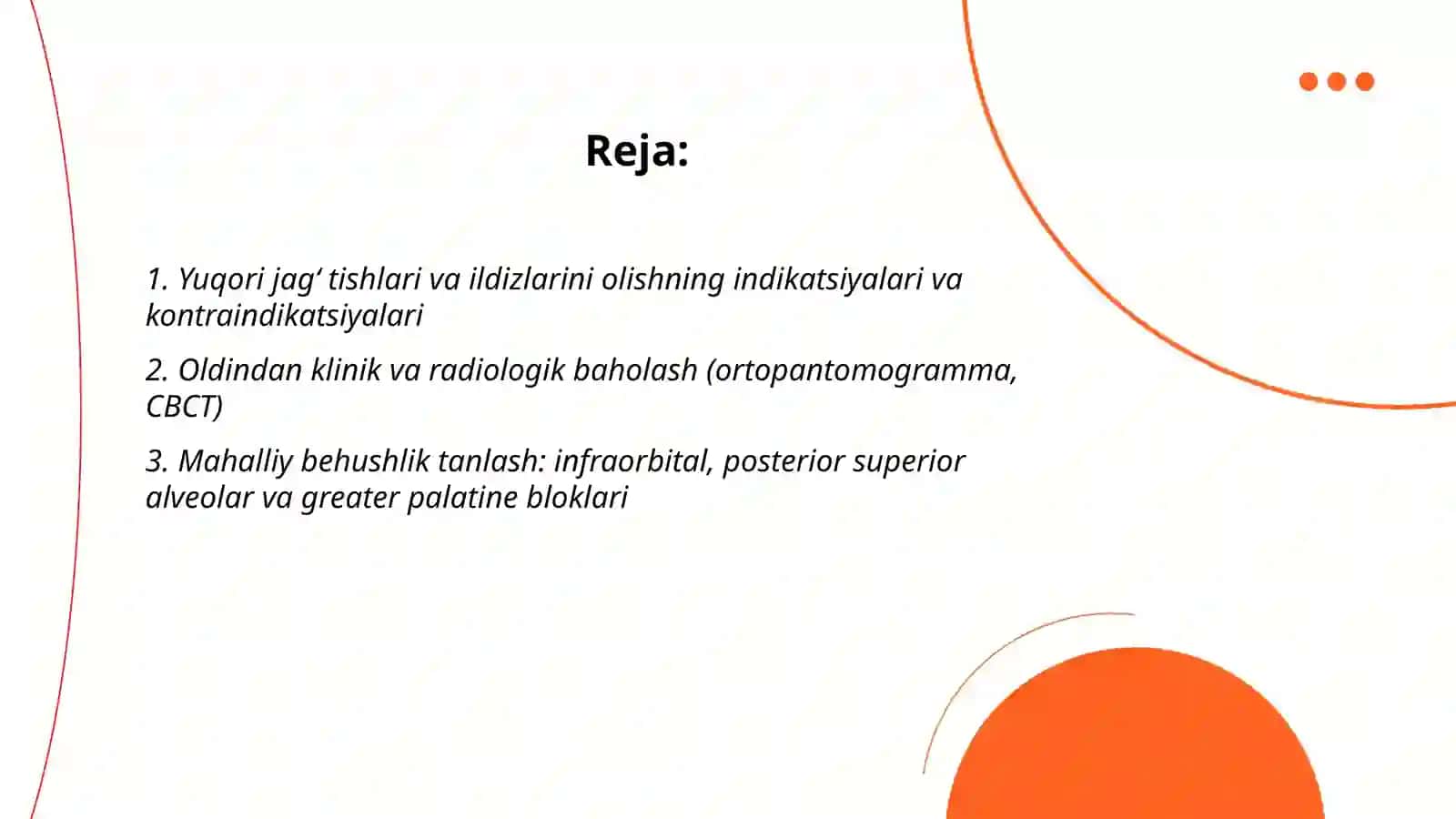 Yuqori jag‘ tishlari va ildizlarini bor mashina va doloto yordamida olish texnikasi 2