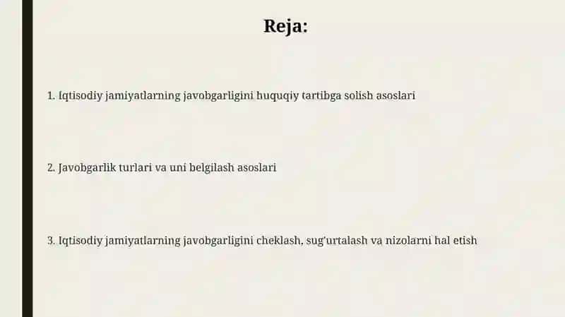 Iqtisodiy jamiyatlarning javobgarligini huquqiy tartibga solish 2