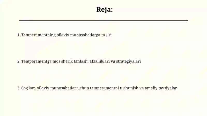 Temperamentning oilaviy munosabatlarga ta'siri 2