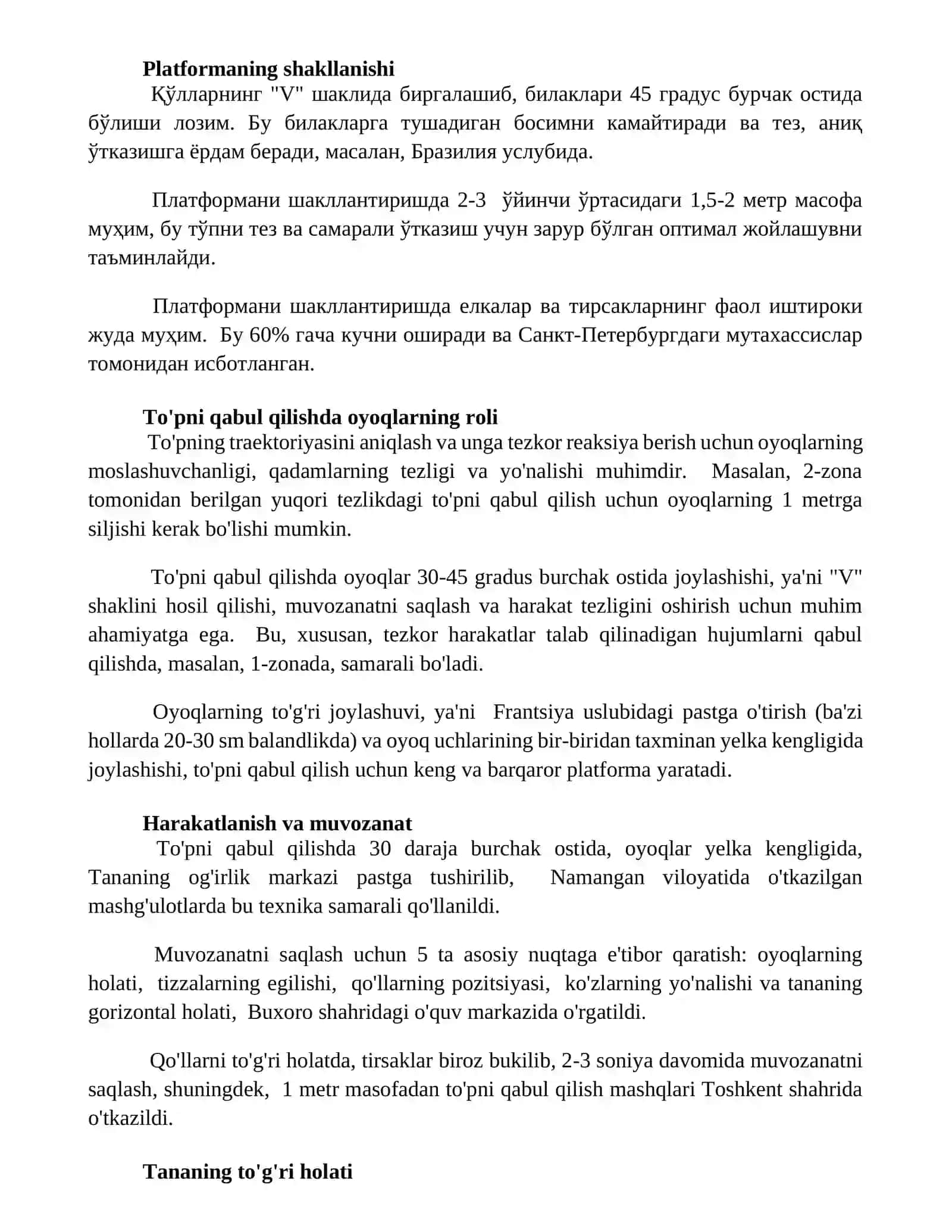 Voleybolda to‘pni uzatish va qabul qilish texnikasi 2