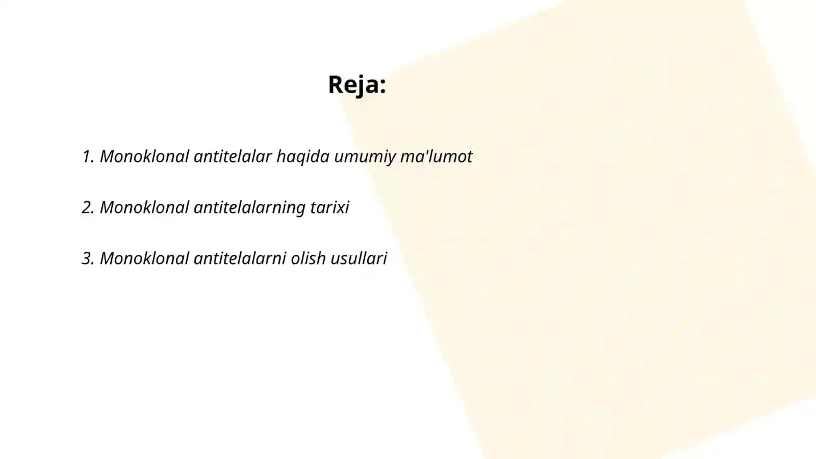 Monoklonal antitelalar haqida umumiy ma'lumot 2