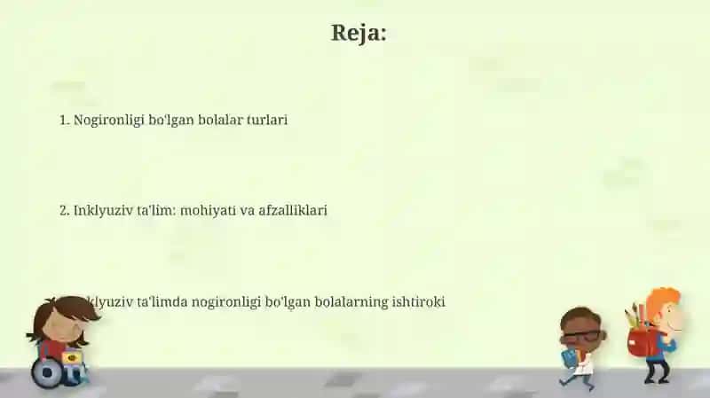 Nogiron bolalarning turlari 2