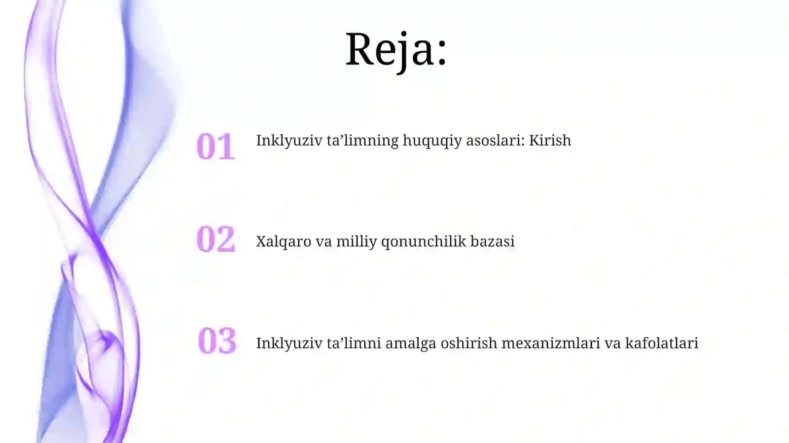 Inklyuziv ta'limning huquqiy asoslari 2