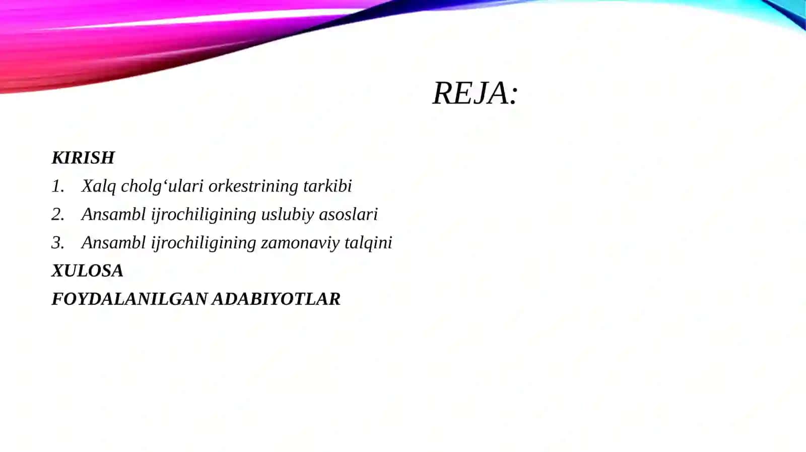 ANSAMBL VA XALQ CHOLG‘ULARI ORKESTRI USLUBIYOTI 2
