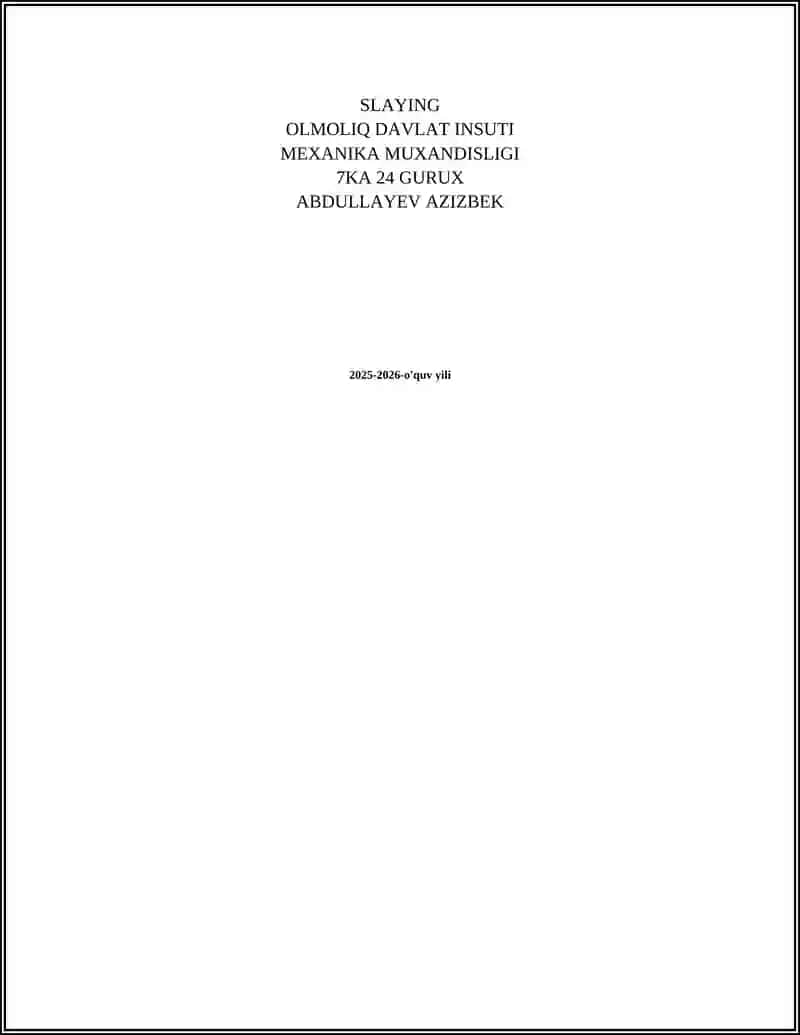 METRALOGIYADAN 2
