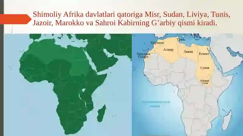 XIX asr oxiri XX asr boshlarida Shimoliy Afrika 2