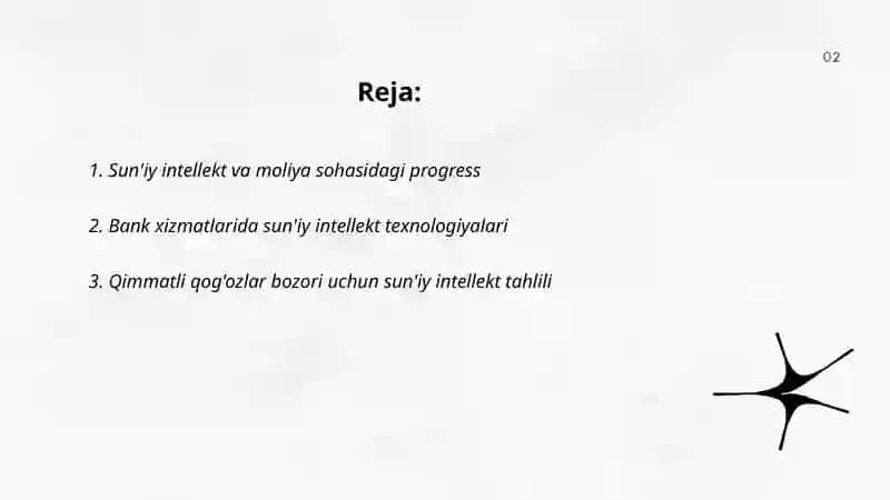 Sun'iy intellekt va moliya sohasidagi progress 2