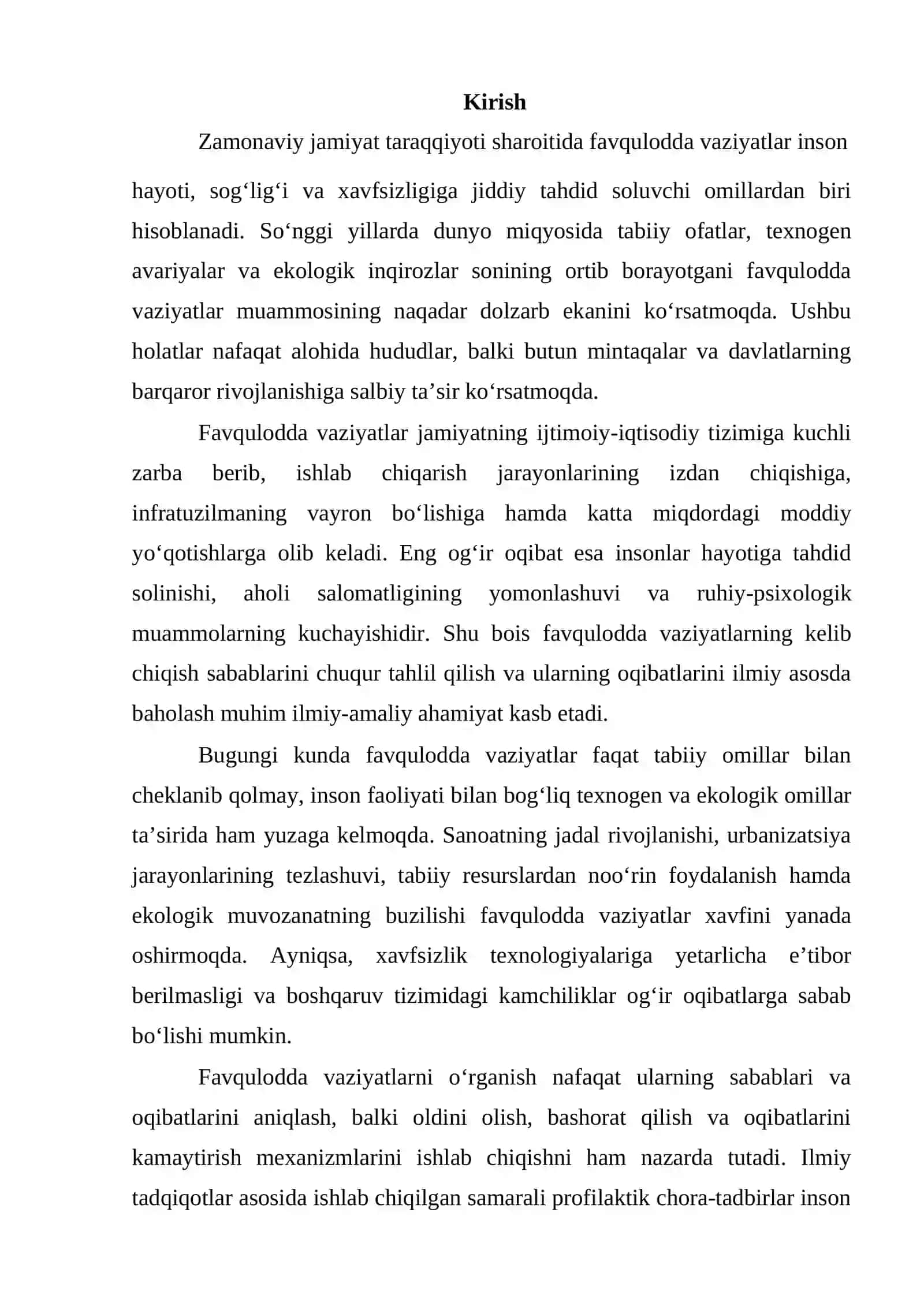 Favqulotda vaziyat falokatli hodisalarning ijtimoiy oqibatlari 2