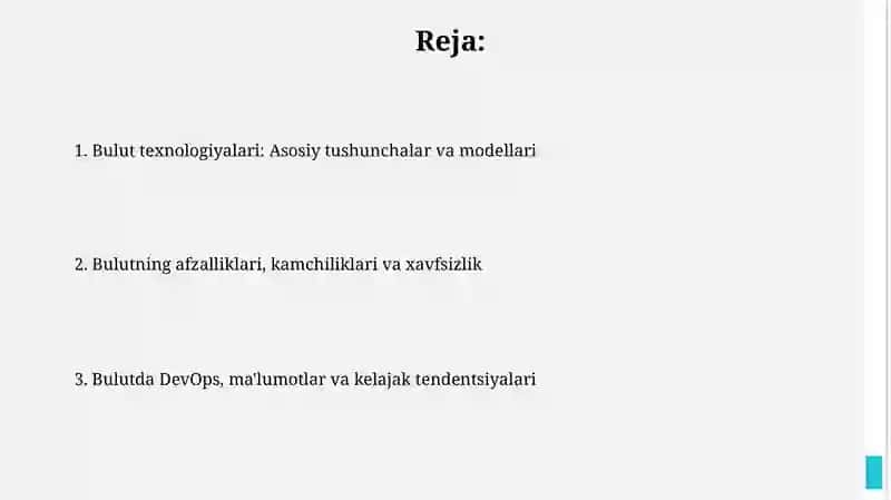 Bulut texnologiyalari: Asosiy tushunchalar va modellari 2