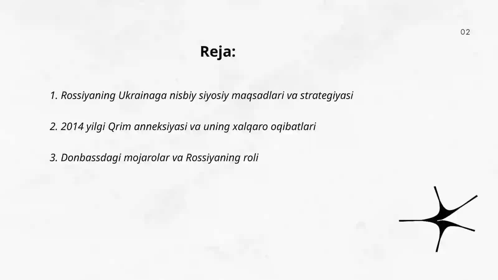 Rossiyaning Ukrainaga nisbatan siyosati va xalqaro munosabatlarga ta'siri 2