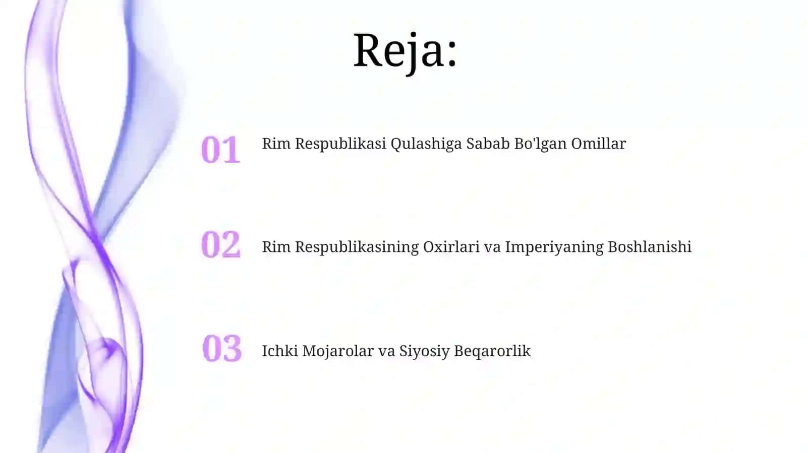 Rim respublikasining qulashi mavzusi 6-sinf tarix fani 2