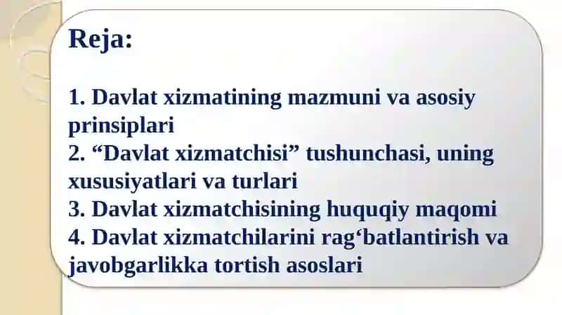 Davlat xizmati 2