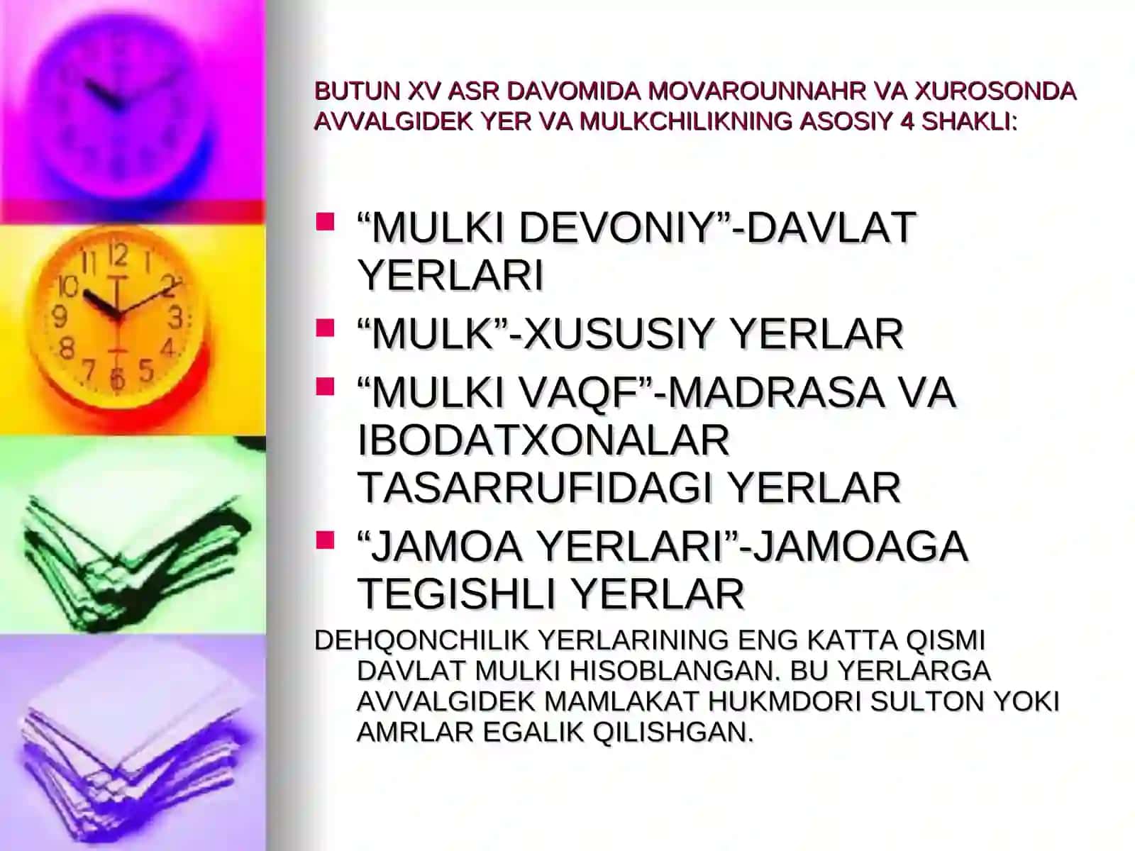 TEMURIYLAR DAVRIDA ILM- FAN,IJTIMOIY-IQTISODIY MUNOSABATLAR 2