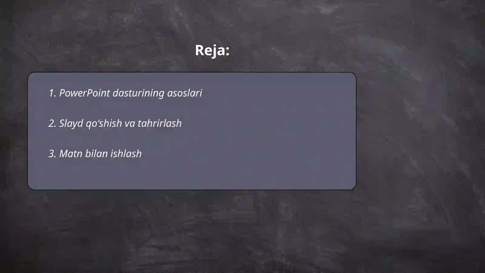 Ms Power Pointda oʻrgatuvchi interaktiv taqdimotlar yaratish 2