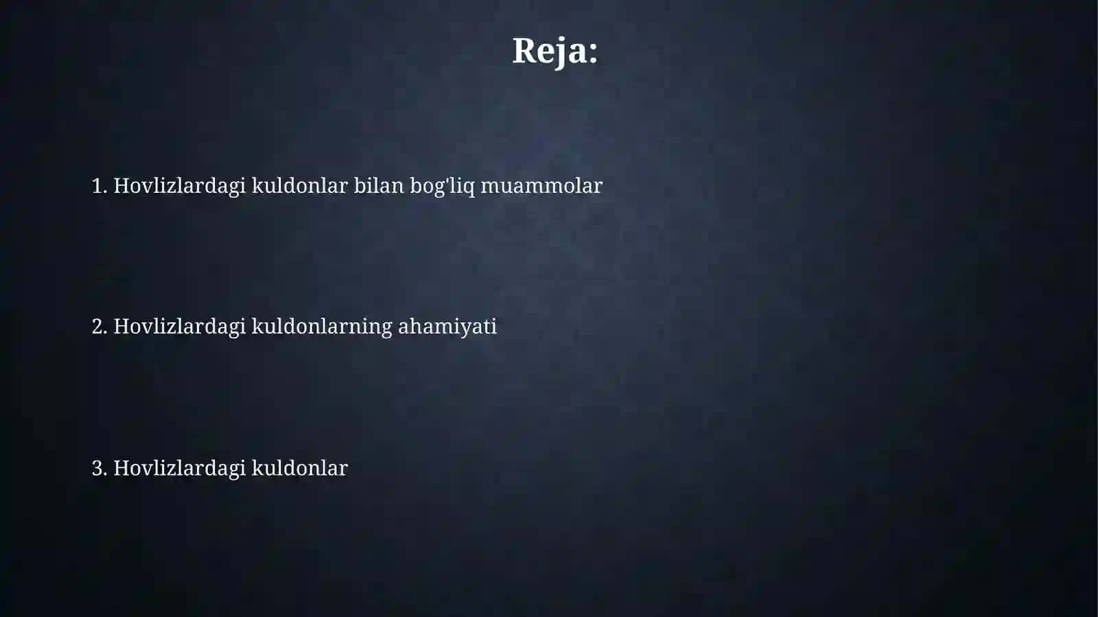 Issig'lik taminotidagi kul tutgichlar 2