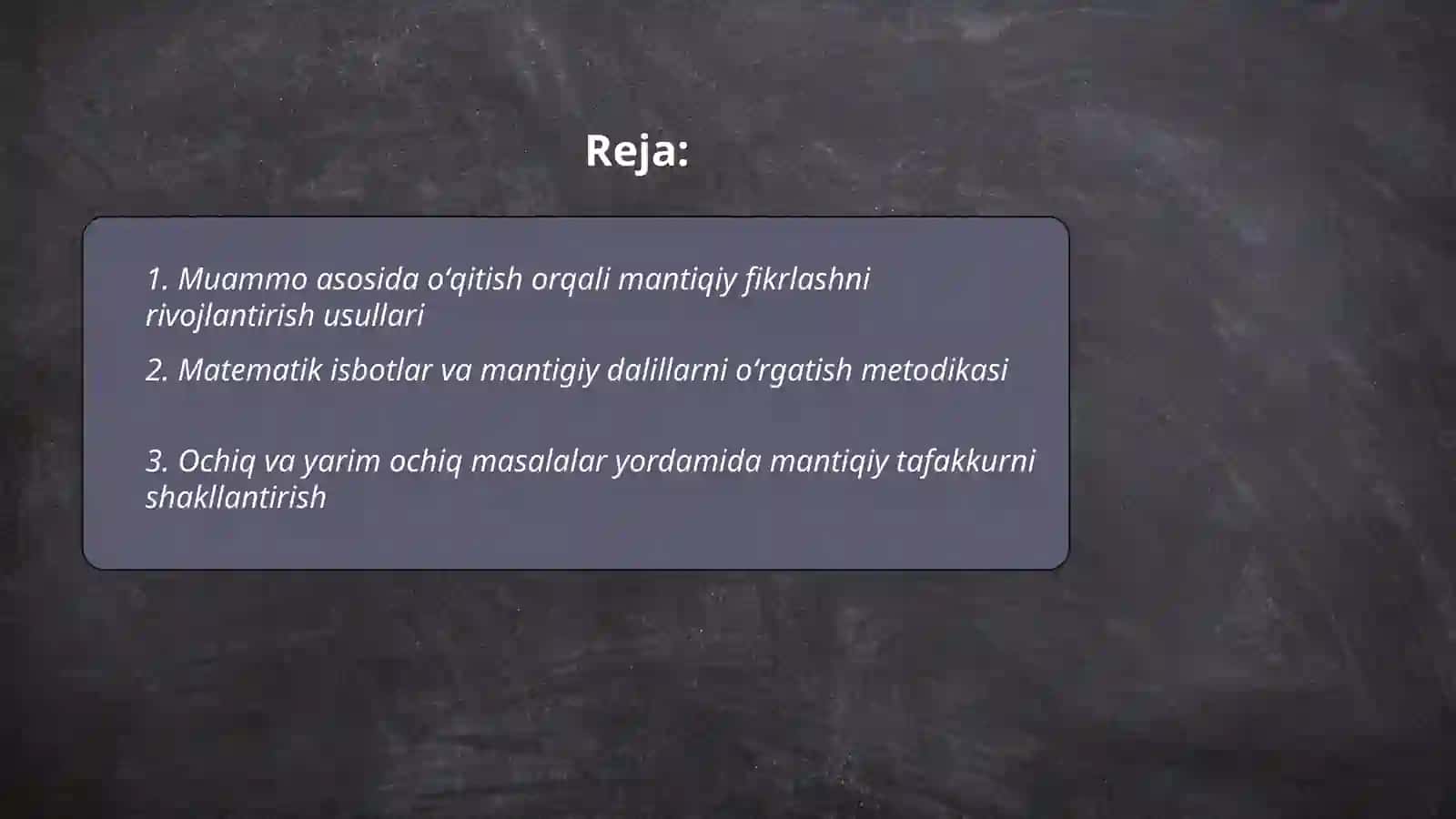 Matematika darslarida oʻquvchilarda mantiqiy fikrlashni rivojlantirish usullari 2