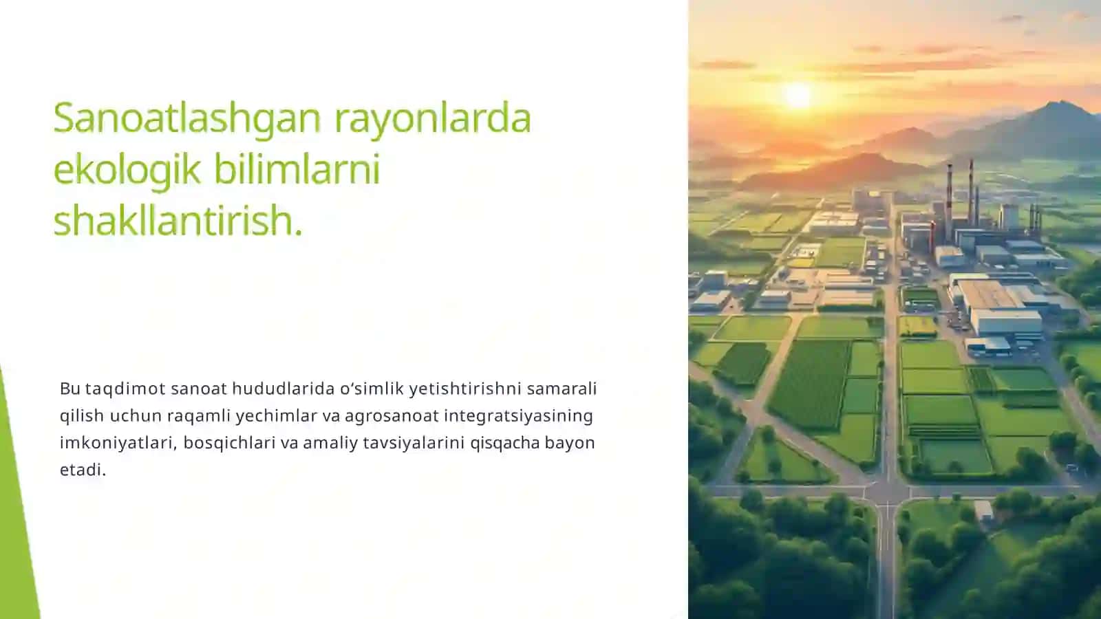Sanoatlashgan rayonlarda ekologik bilimlarni shakllantirish 2