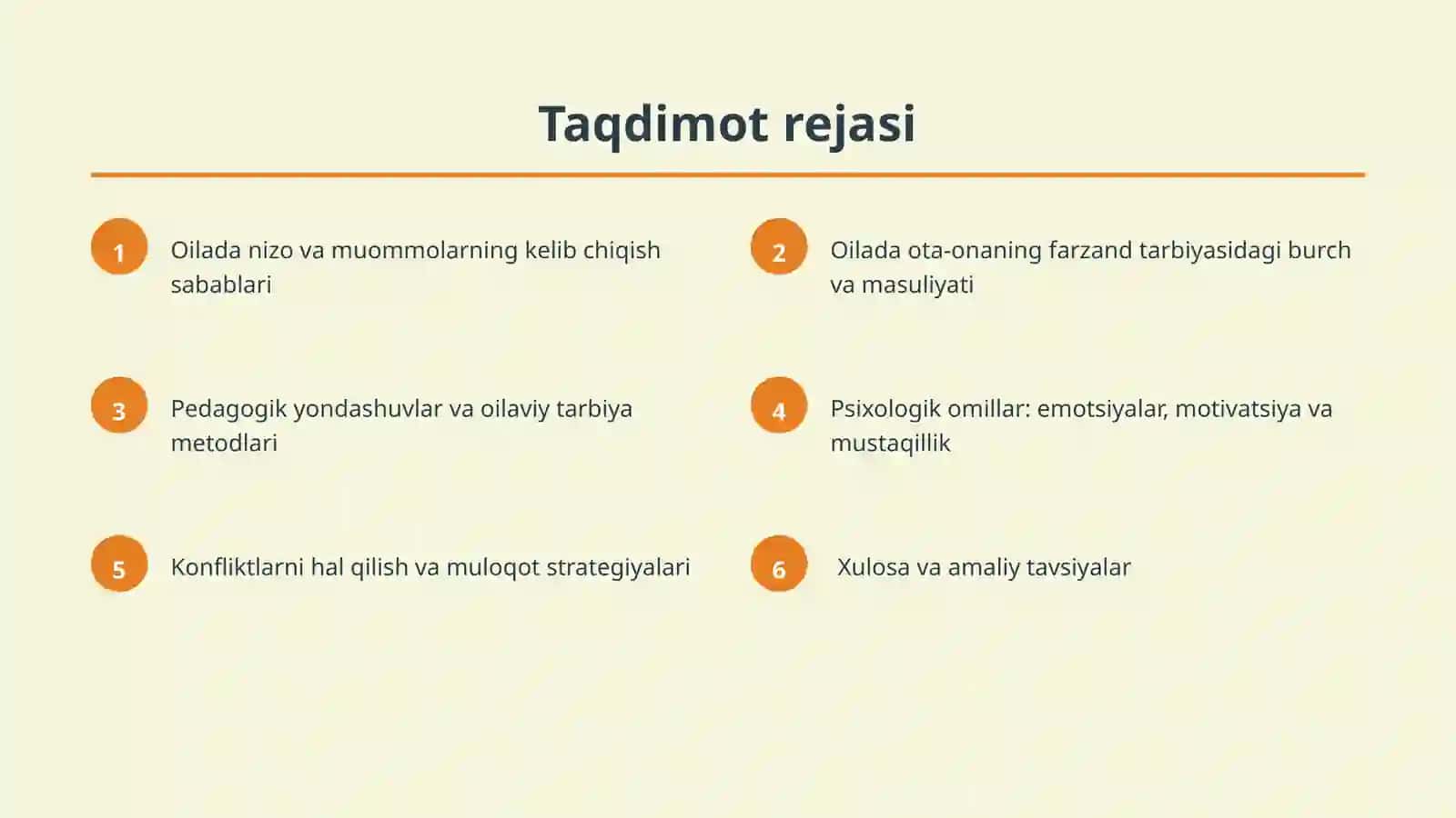 Oilada sog'lom bola tarbiyalashdagi o'zaro munosabatlar 2