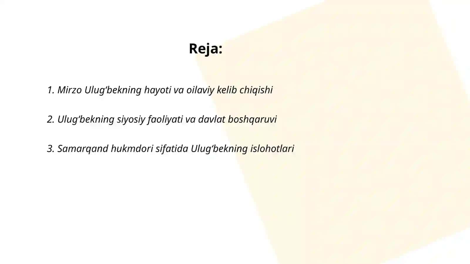 Mirzo Ulugʻbekning Hayoti va Faoliyati 2