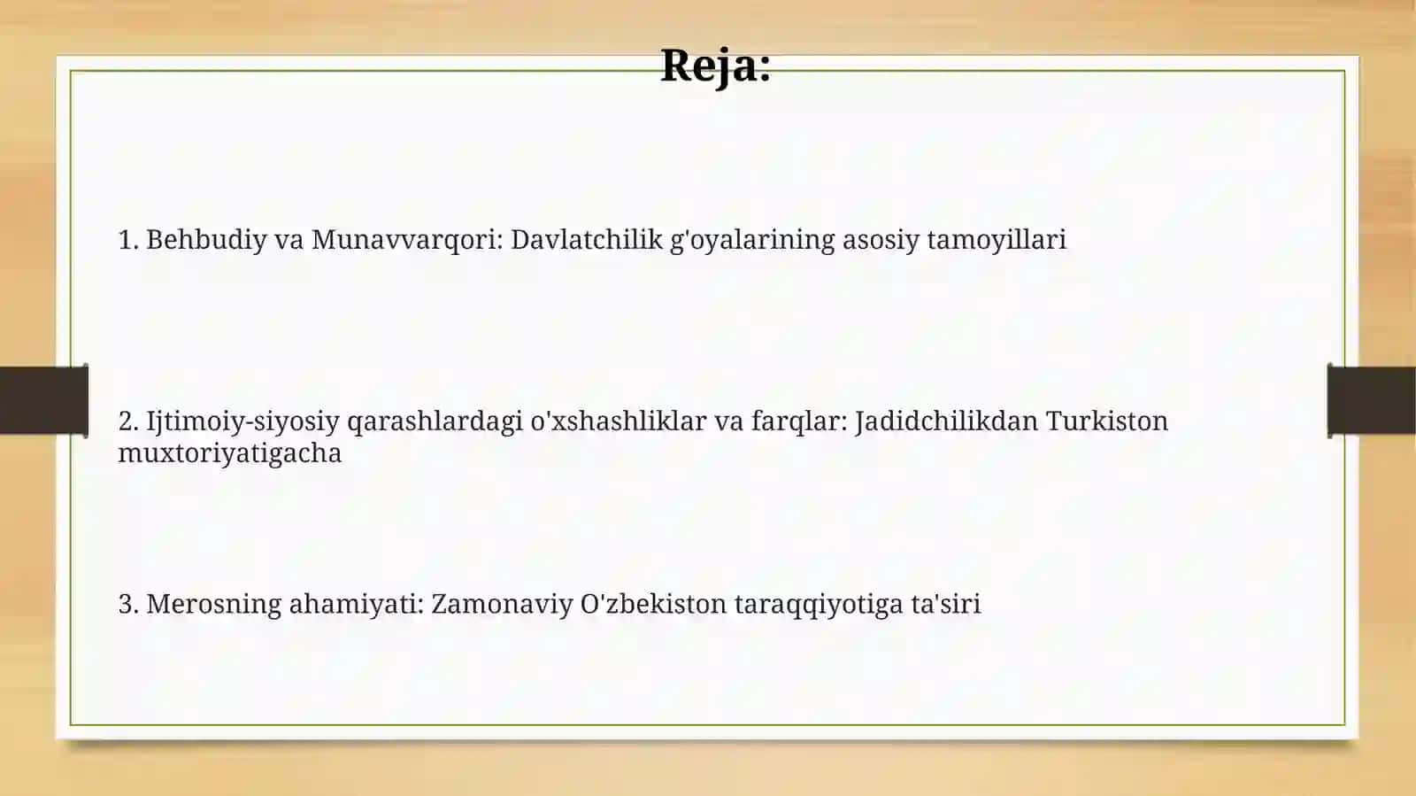 Mahmudxo'ja Behbudiy va Munavvarqori Abdurashidhonovlarning milliy davlatchilik g'oyalari 2
