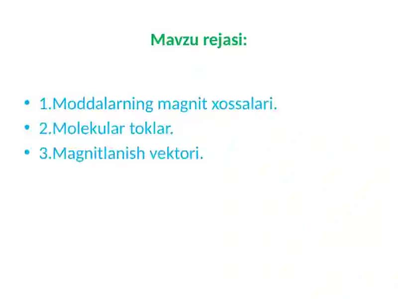 ELEKTR VA MAGNETIZM 2
