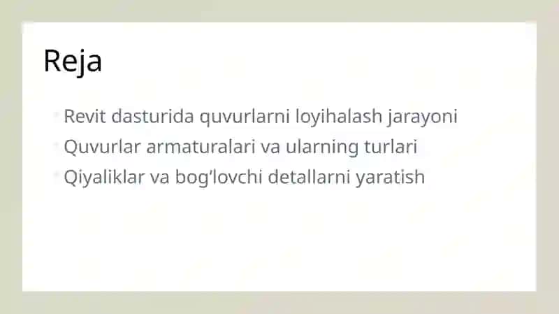 Revitdasturida Quvurlar 2