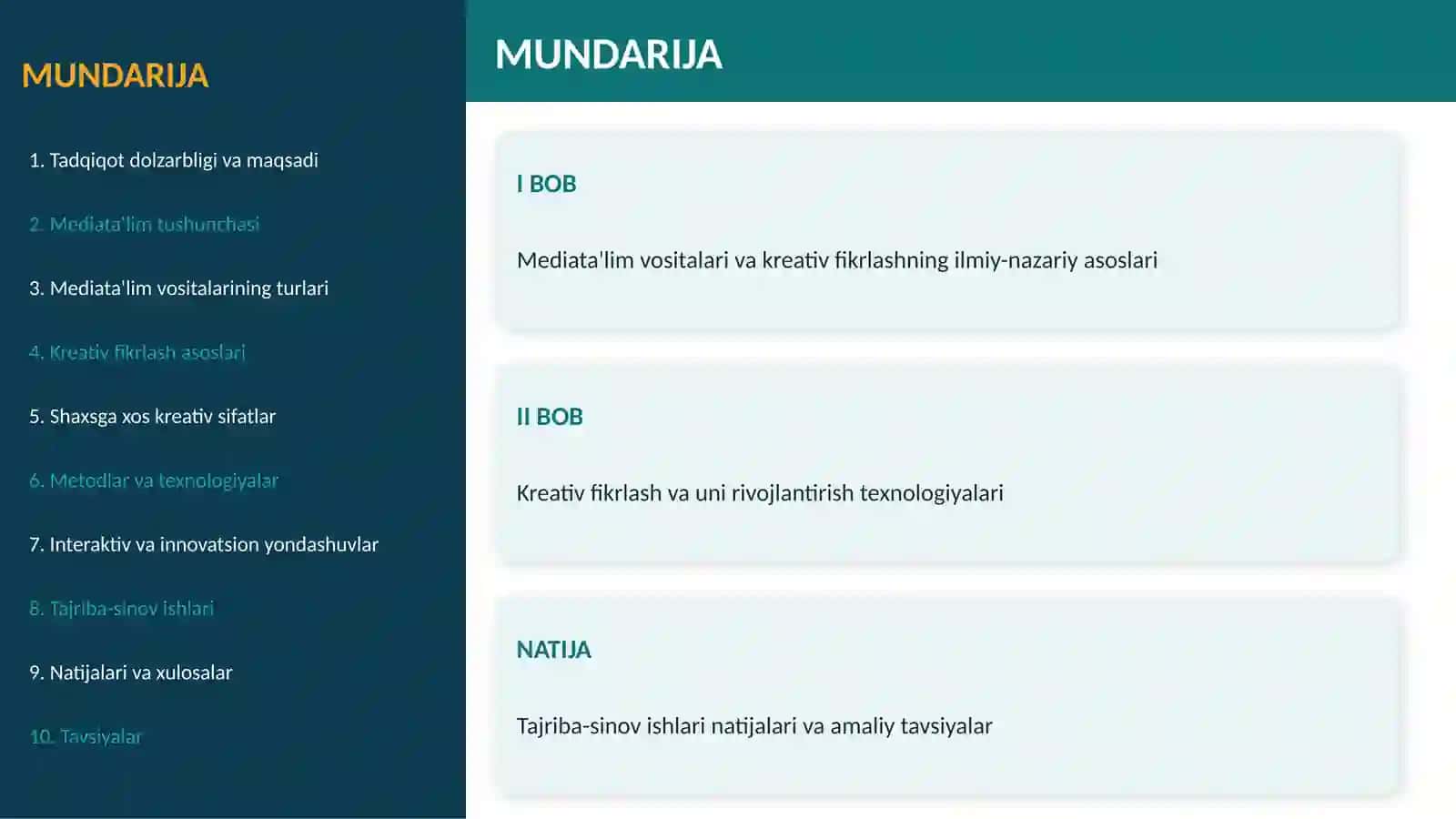 Mediata'LIM VOSITALARI ORQALI 2