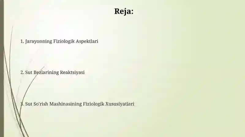 Mashina bilan sut sogʻishning fiziologik xossalari 2