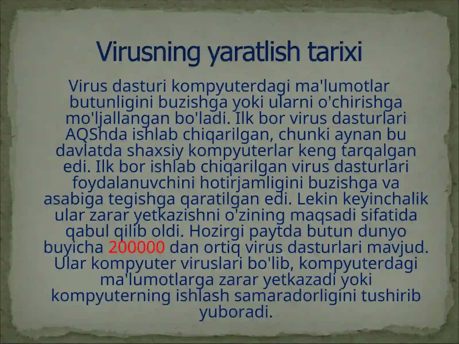 Virus dasturlari 2
